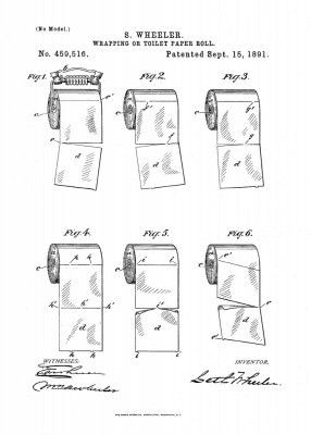 Toilet Paper Roll 2 Patent 1891