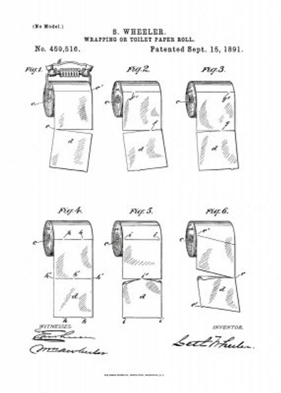 Toilet Paper Roll 2 Patent 1891