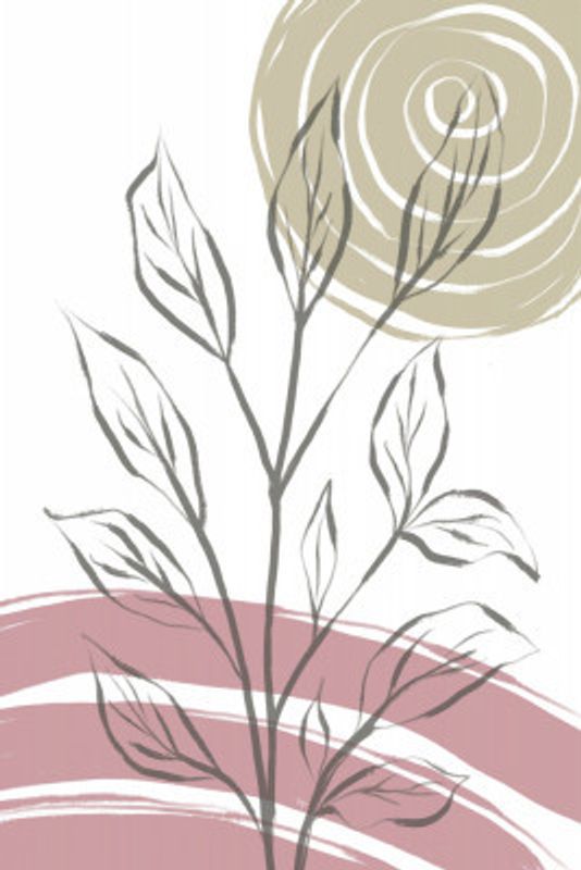 Delicate Line of Leaves