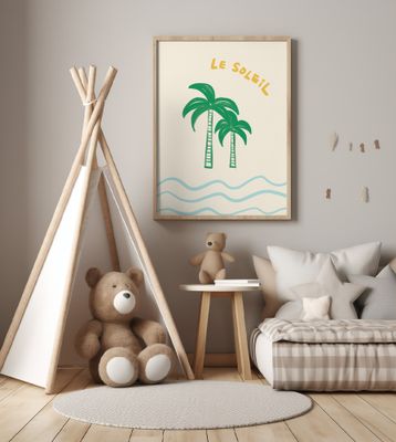 Le Soleil - French Coastal Palm Tree