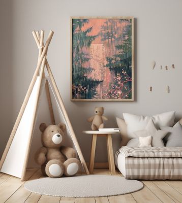 Sakura Waterfall Landscape