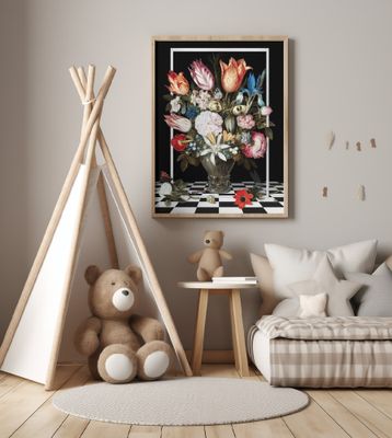 Flowers In a Glass Vase-the Remix