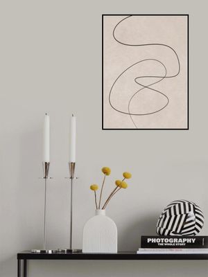 Minimal Line Art Abstract Drawing 02