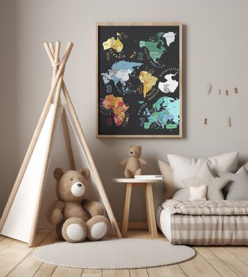 Explore the World with Illustrated Continents by Carla Daly