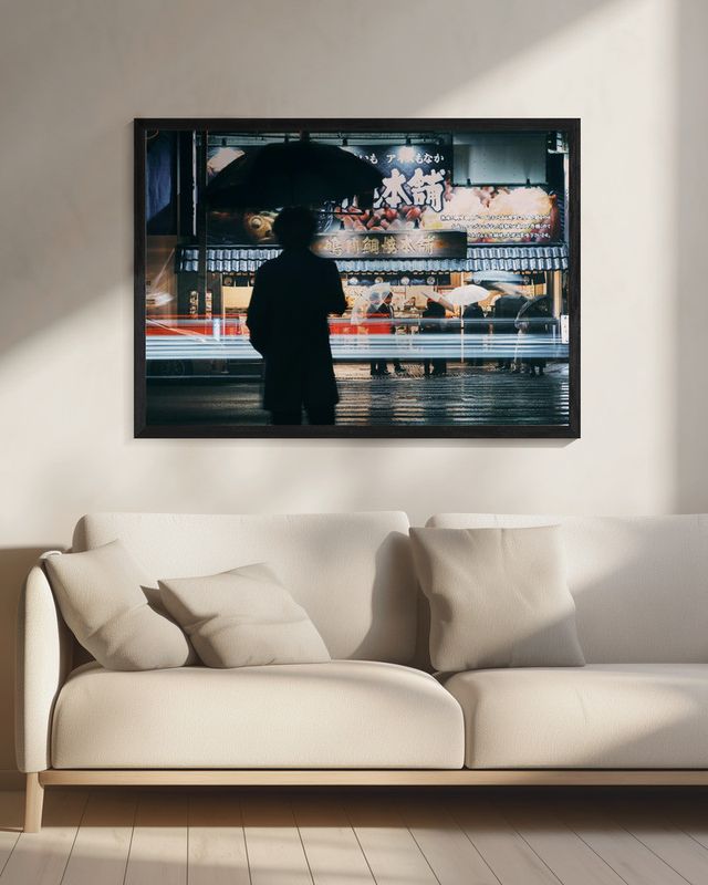 A rainy day in Osaka, Japan.