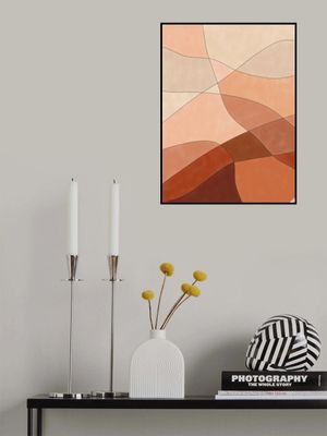 Flowing Lines And Warm Earth Tones