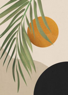 Abstract Art Tropical Leaves 47