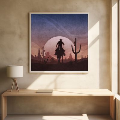 Desert Cowboy Sunset