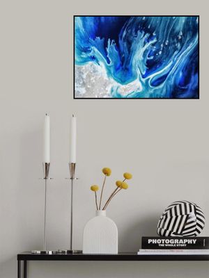 Underwater Bright Blues Untouched Waterways - Ocean Vibes