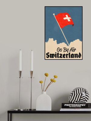 Go By Air Switzerland Travel Flag
