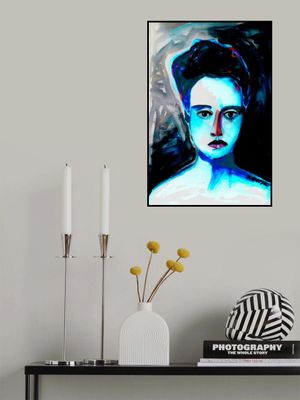 Lady watercolour woman portrait