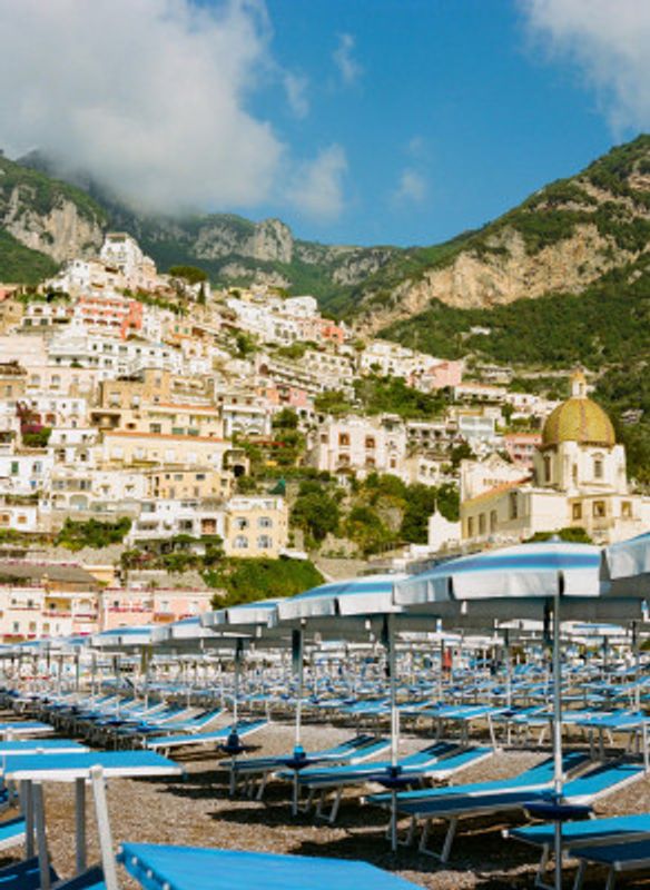 Positano Beach V on Film