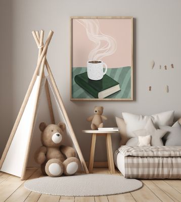 Coffee Cup on a Closed Book