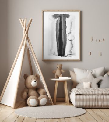 Abstract Ink Painting