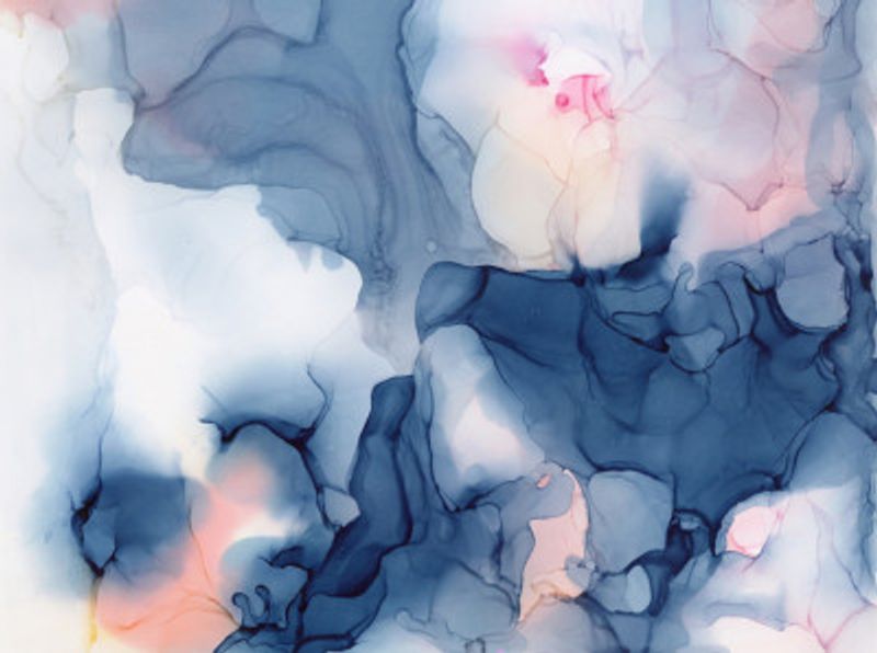 Fluid Blue And Pink Hues
