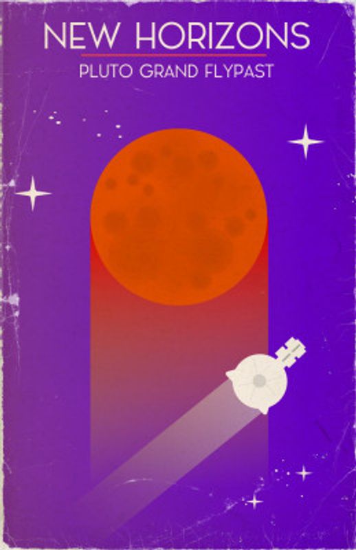 New Horizons Pluto Flyby Space Art