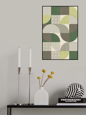 Palm Springs Desert Shapes Green