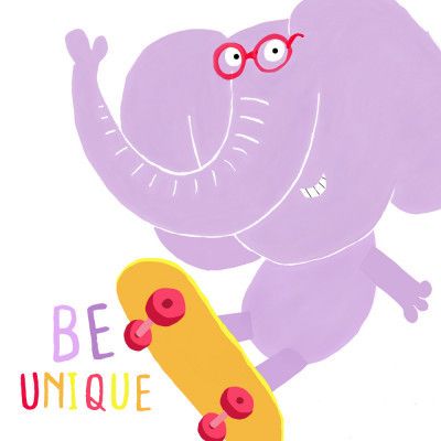 Be Cool! Funny Elephant Skates at the Skatepark by Carla Daly