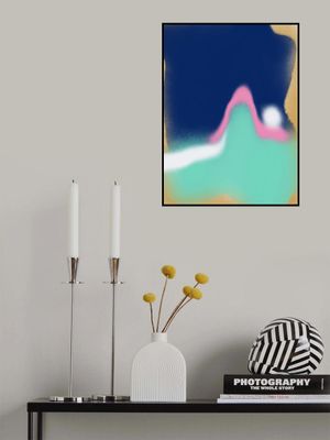 Blue and Luminous Greeen Liquid