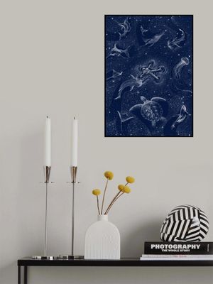 Cosmic Ocean With Astronaut