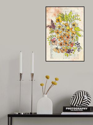 Nostalgic flowers Watercolors and ink