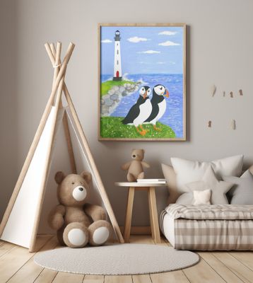 Puffins By the Sea