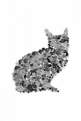 Flower Cat03 24x36