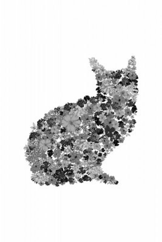 Flower Cat03 24x36