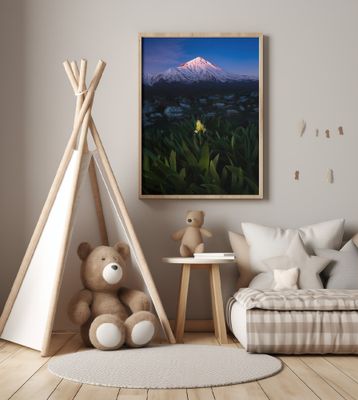 Mount Damavand in Blue Moments