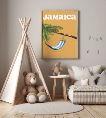 Jamaica Vintage Travel Poster