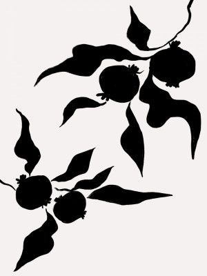 Pomegranate Silhouettes