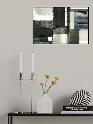 Monochrome Black Abstract Shapes Light 1