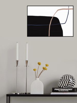 Intersecting Lines And Bold Black Shapes