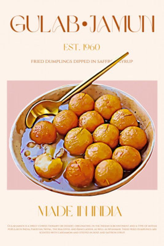Gulab Jamun Print