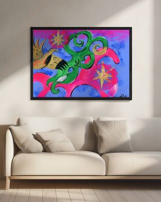 Dancer On the Horse (left Side of the Diptych)