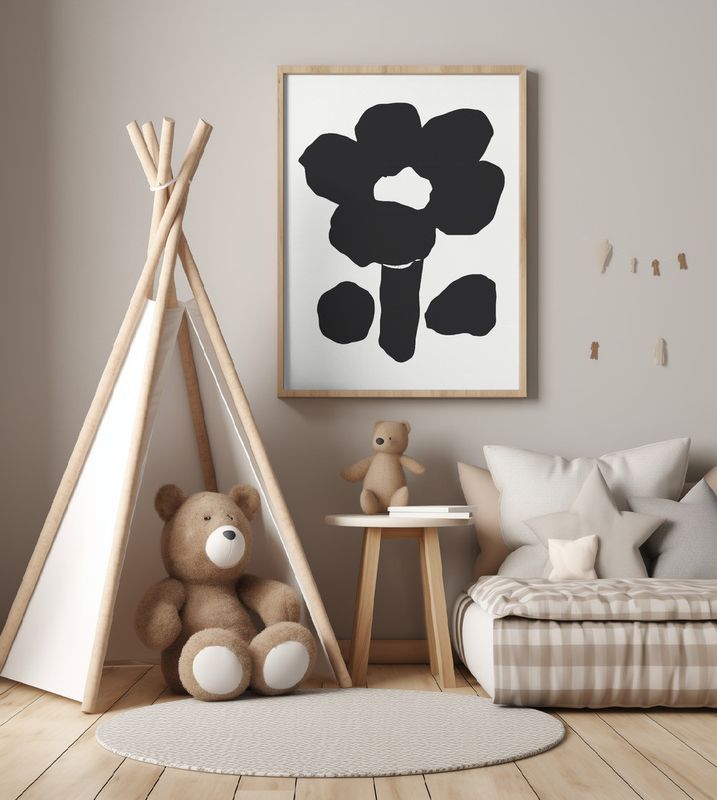 Bold Silhouette Flower