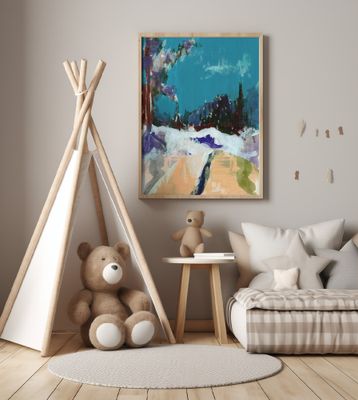 Winter Scene  In the Forest 1