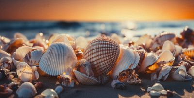 Golden Hour Seashells