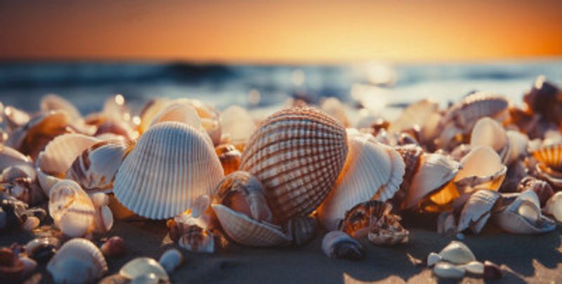 Golden Hour Seashells