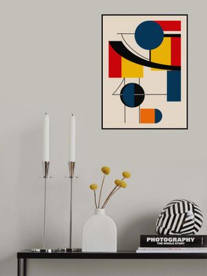 Geometric Shapes In Bold Primary Colors