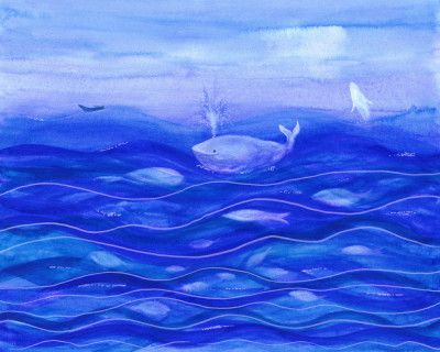 Serene Blue Ocean Scene