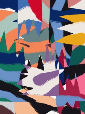 Geometrical Cut Out With Ribbons