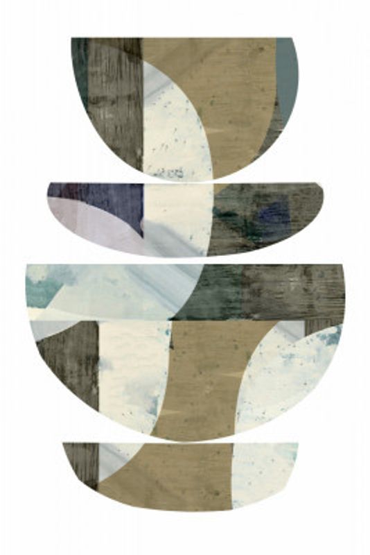 Blue Semi Circles III