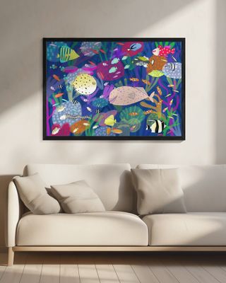 Colorful Tropical Fish Illustration by Artist Carla Daly