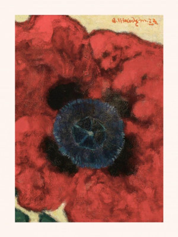 Artur Nikodem Poppy Flower White Boarder