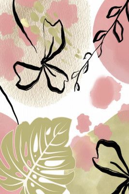 Botanical Green N Pink 2