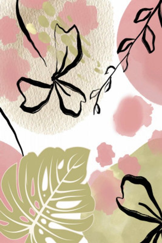 Botanical Green N Pink 2