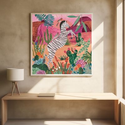 Zebra in the mountains