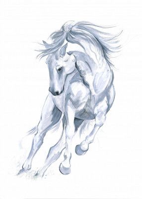 Horse Running Abstract