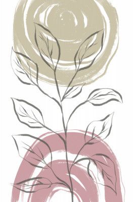 Delicate Line of Leaves